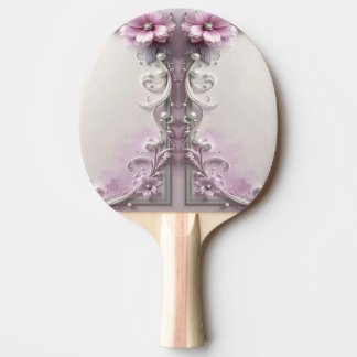 Raquete De Ping Pong Pink Floral Ping Pong Paddle