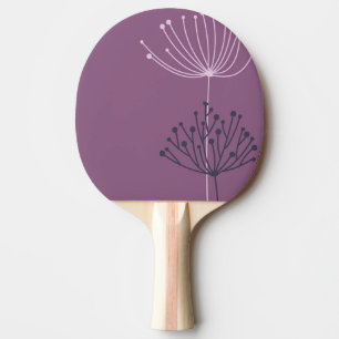 Raquete De Ping Pong Pino do Pino de Desenho Botânico: Desi Artístico