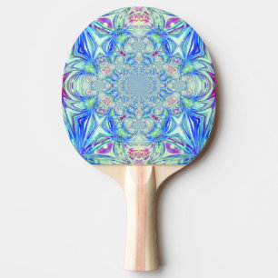 Raquete De Ping Pong Pino do Pino do Cristal Azul