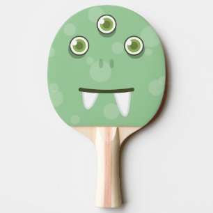 Raquete De Ping Pong Pino do Pino do Face do Monstro Verde