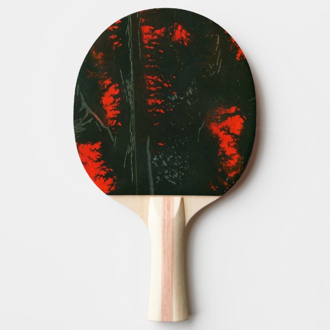 Raquete De Ping Pong Pino do pino do pino "Swamp Fire #1" (Frente)