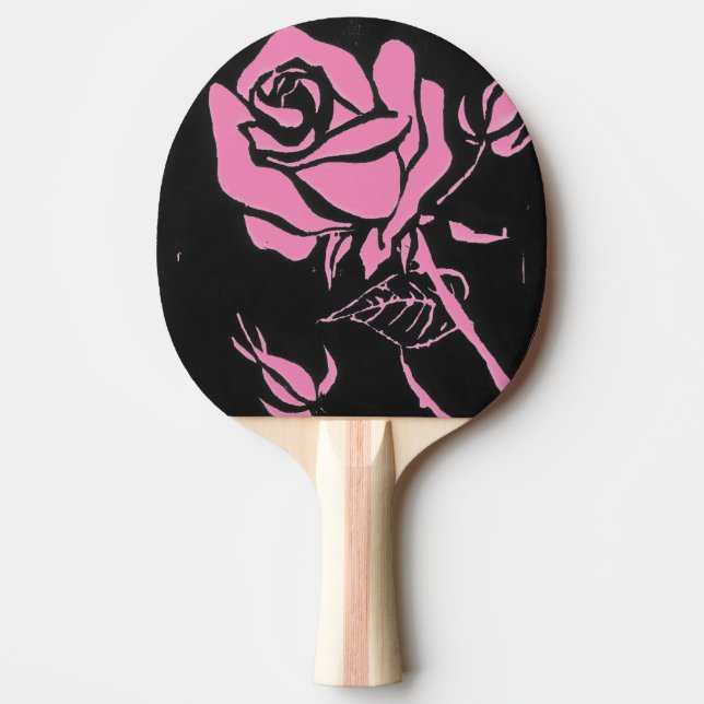 Raquete De Ping Pong Pino do pino "Rosa rosa" (Frente)