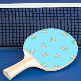 Raquete De Ping Pong Pino do Pong do Pastel Azul Anime Dango