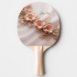 Raquete De Ping Pong Pino Floral Pino Pino Laranja Elegante