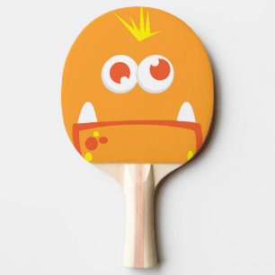 Raquete De Ping Pong Pino Pino do Pino Monstro Laranja