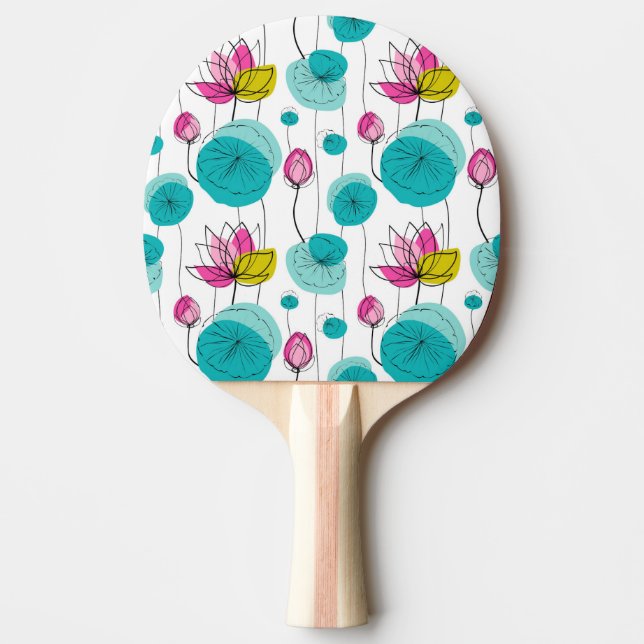 Raquete De Ping Pong Pino Pino Floral (Frente)