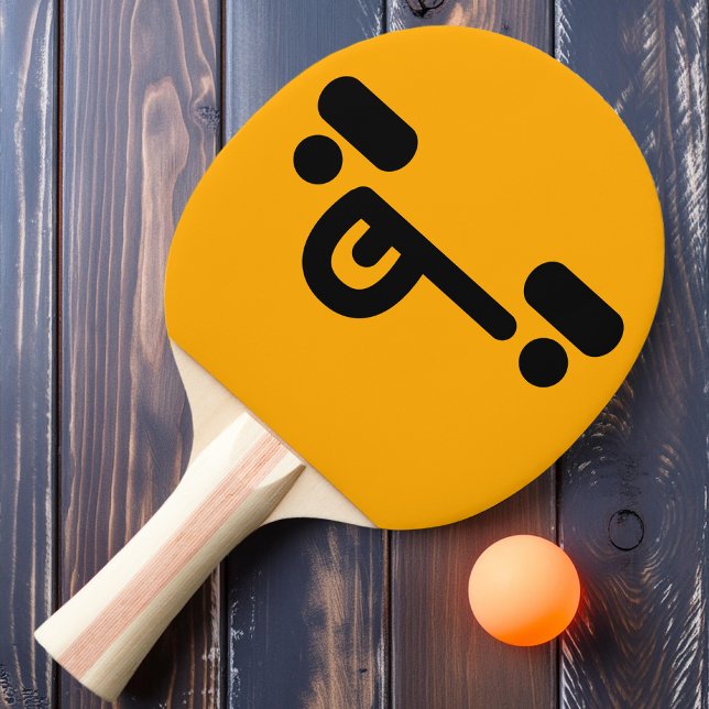 Raquete De Ping Pong Pino Pino Laranja De Rosto Malhado (Criador carregado)