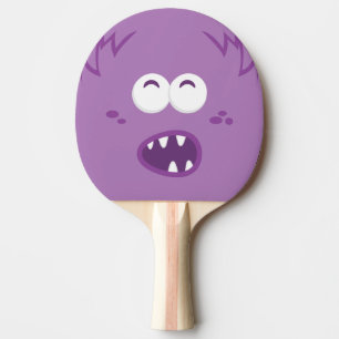 Raquete De Ping Pong Pino Pino Pino Monstro Roxo