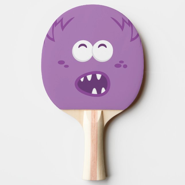 Raquete De Ping Pong Pino Pino Pino Monstro Roxo (Verso)