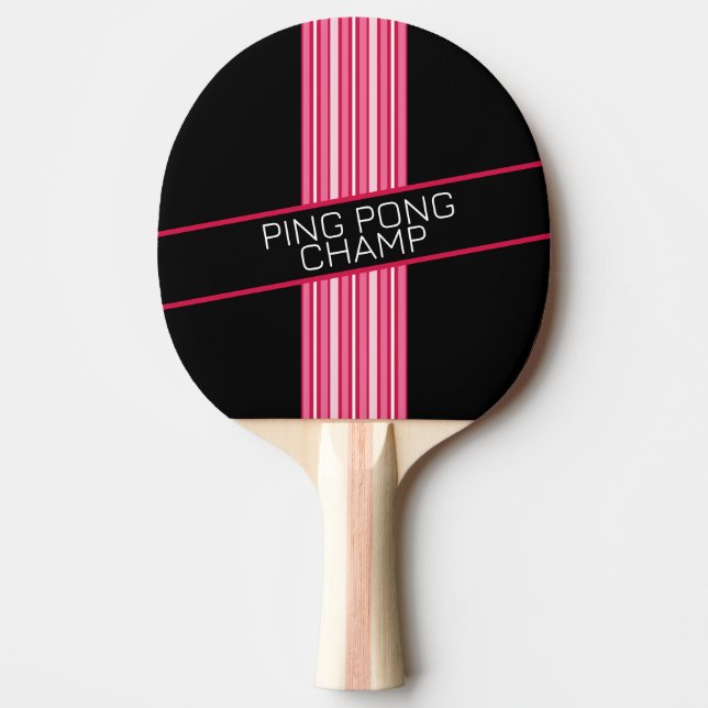 Raquete De Ping Pong Pino Pino Rosa Pino Pino Pino Patim Patilha Patilh (Frente)