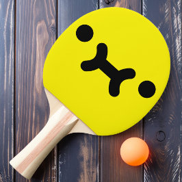 Raquete De Ping Pong Pino Pong Amarelo - Alça-Ping