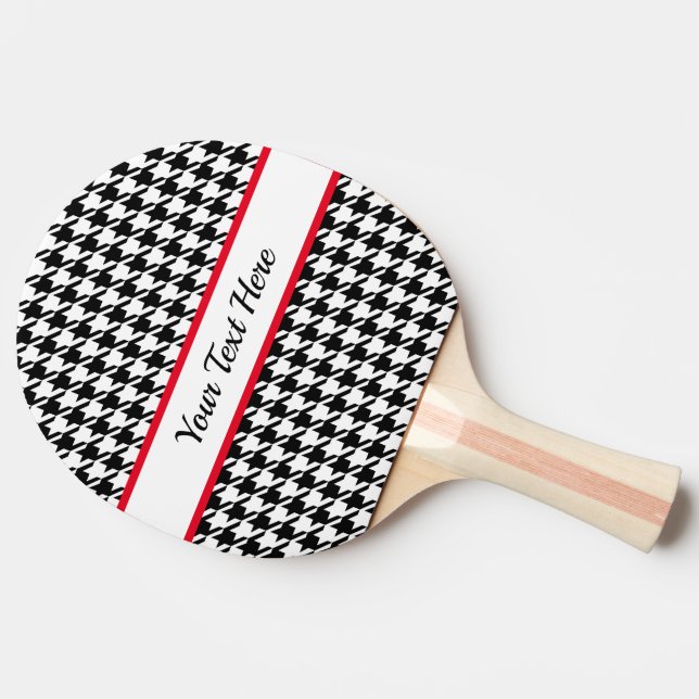 Raquete De Ping Pong Pino Pong Clássico do Ping Houndstooth Personaliza (Lateral)
