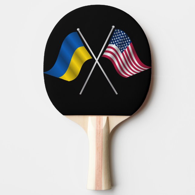 Raquete De Ping Pong Pino Pong da Ucrânia e da América (Frente)