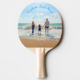 Raquete De Ping Pong Pino Pong de Texto de Foto Personalizado - Seu Des