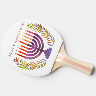Raquete De Ping Pong Pino Pong Feliz de Hanukkah