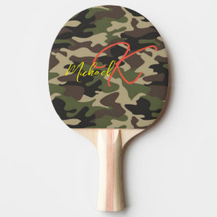 Raquete De Ping Pong Pino Pong - Monogramas - Presente de Pai Legal