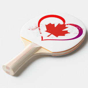 Raquete De Ping Pong Pino Pong no Dia do Canadá