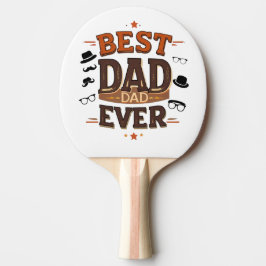 Raquete De Ping Pong Pino Pong Ping do Melhor Pai - Presente Personaliz