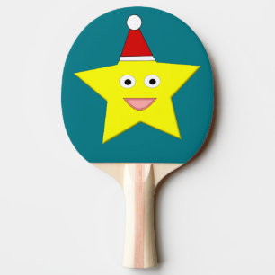Raquete De Ping Pong Pino Pong Ping Estrela de Natal Feliz