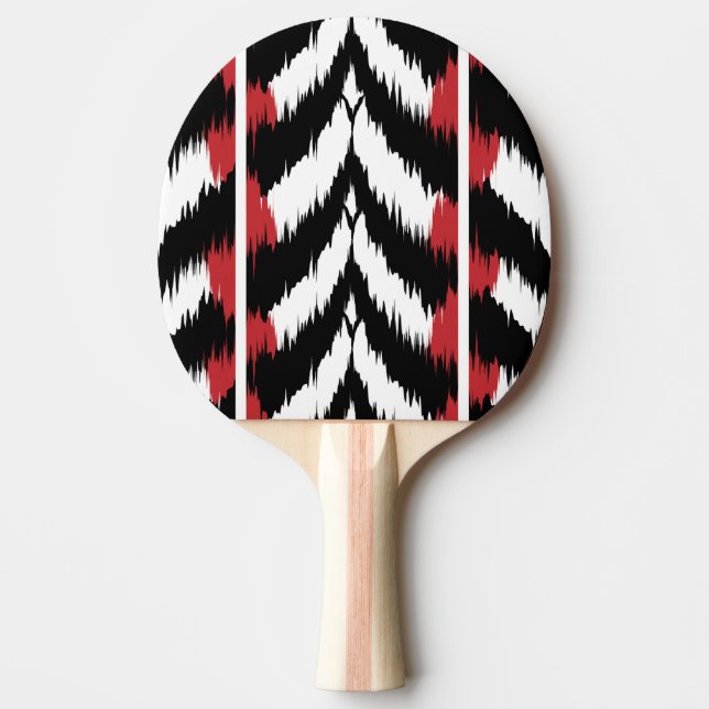 Raquete De Ping Pong Pino Pong Ping Padrão Ikat (Frente)