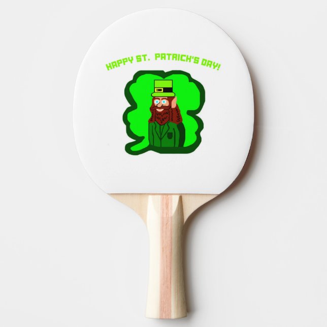 Raquete De Ping Pong Pino Pong Ping Pong Do Leprechaun (Frente)