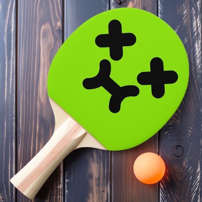 Raquete De Ping Pong Pino Verde Ping Pong Perto de Vista (Criador carregado)