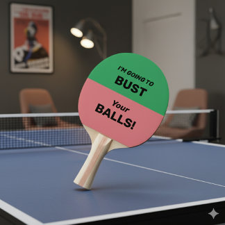 Raquete De Ping Pong Pinos de Ping personalizáveis com seus próprios pi
