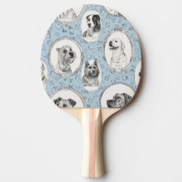 Raquete De Ping Pong Pinos dos pinos Impressão do cão
