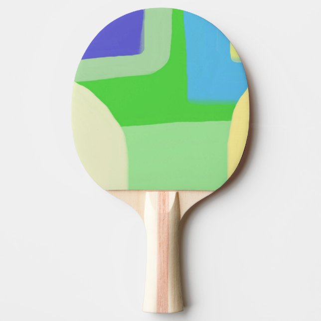 Raquete De Ping Pong pintura abstrato (Frente)