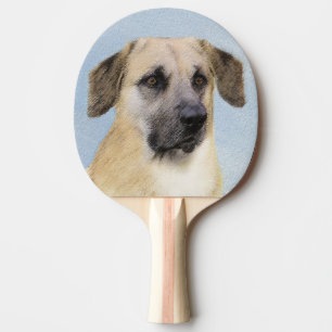 Raquete De Ping Pong Pintura Chinook (Ouvidos Soltos) - Arte Cachorro O