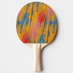 Raquete De Ping Pong Pintura de cores primárias 