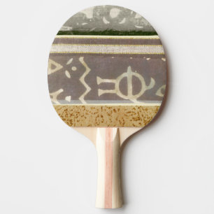 Raquete De Ping Pong Pintura de Padrão Tribal Contemporâneo