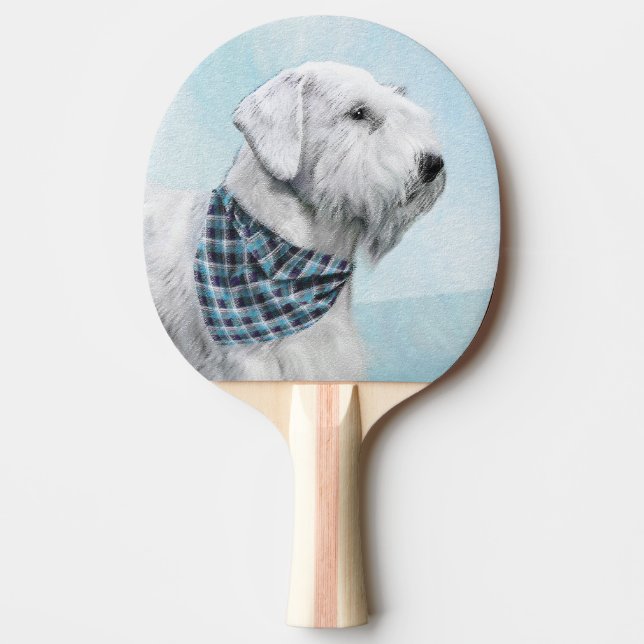 Raquete De Ping Pong Pintura de Sealyham Terrier - Arte de Cachorro Ori (Frente)