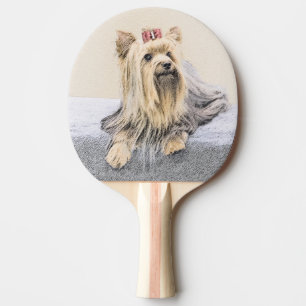 Raquete De Ping Pong Pintura de Yorkshire Terrier - Arte de Cachorro Or