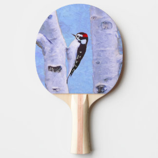 Raquete De Ping Pong Pintura do Pica-Pau Downy - Arte Original