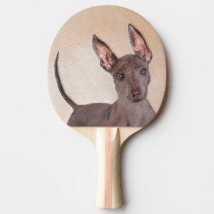 Raquete De Ping Pong Pintura Xoloitzcuintli - Arte Cão Original Cute