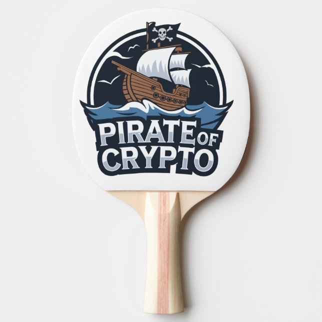 Raquete De Ping Pong Pirata de Cripto (Frente)