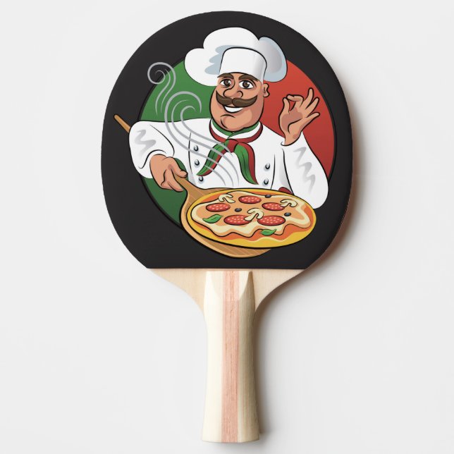 Raquete De Ping Pong Pizza Chef (Frente)