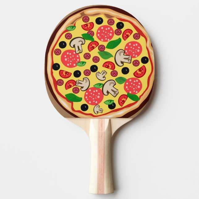 RAQUETE DE PING PONG PIZZA FUNNY PING PONG PADDLE (Frente)