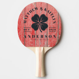 Raquete De Ping Pong Placas do Celeiro Vermelho Crista de Casamento Tre