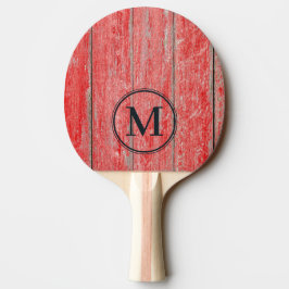 Raquete De Ping Pong Placas Monograma Red Barn