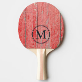 Raquete De Ping Pong Placas Monograma Red Barn