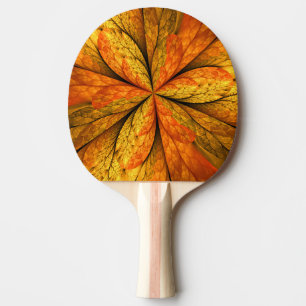 Raquete De Ping Pong Planta de Outono, Arte Fractal Abstrata Moderna Fo