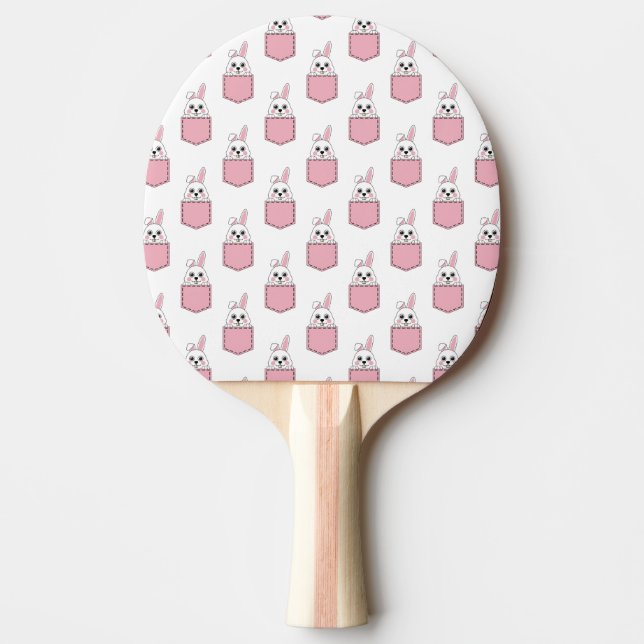 Raquete De Ping Pong Pocket Pet Bunny Pattern (Frente)