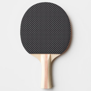 Raquete De Ping Pong Polímero preto e cinzento da fibra do carbono