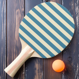 Raquete De Ping Pong Polo Listrado Cor Aqua Profunda