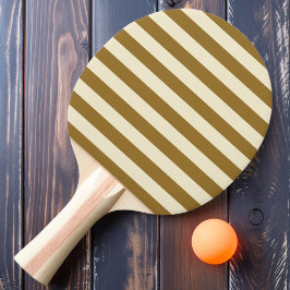 Raquete De Ping Pong Polo Listrado Cor Deserto Quente