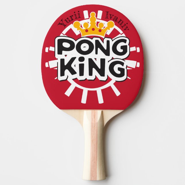 Raquete De Ping Pong Pong King Red (Frente)