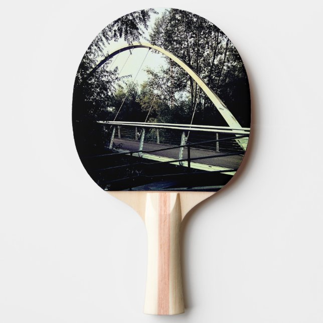Raquete De Ping Pong Ponte branca (Frente)