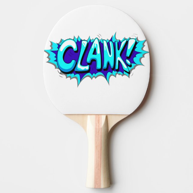 Raquete De Ping Pong Pop Art Clank! (Frente)